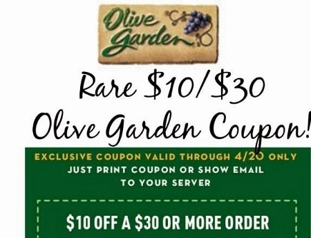 Olive Garden Coupons And Discounts